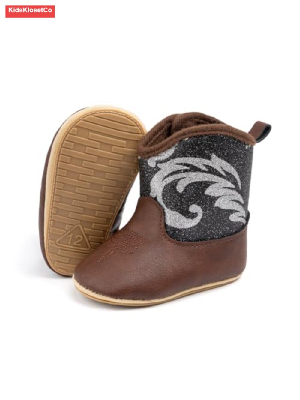 Baby Winter Snow Boots with Faux Fur Lining Non-Slip Rubber Sole